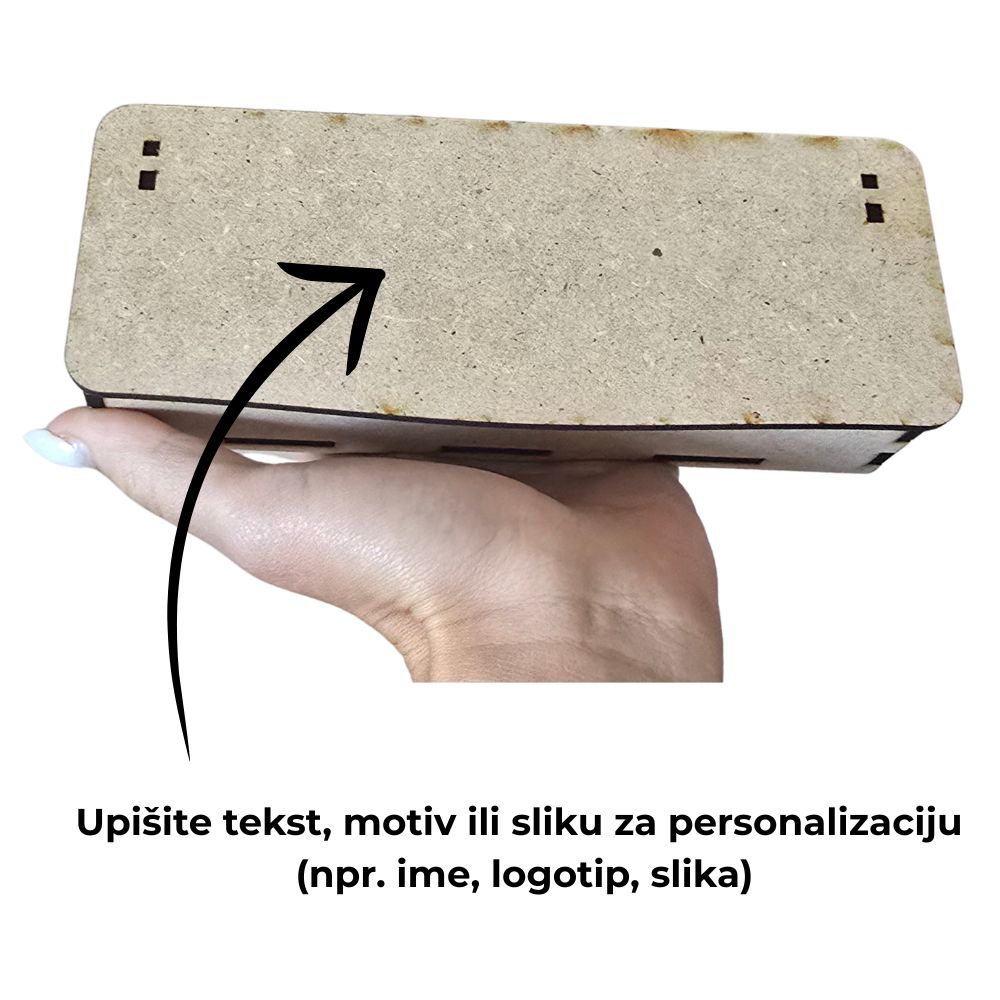 Drvena kutija za nakit „Jopa” – lančić i ogrlica
