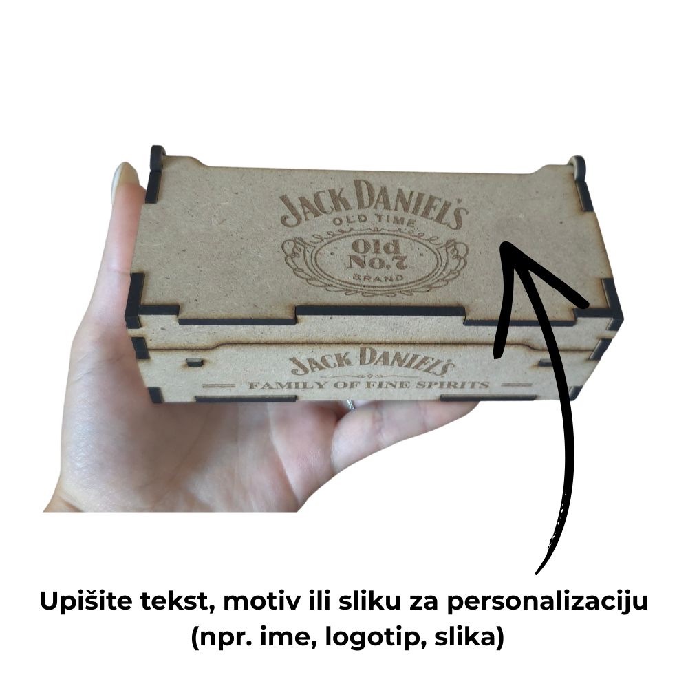 Poklon kutija Jack Daniel’s – personalizirana graviranjem