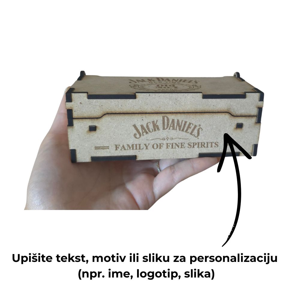 Poklon kutija Jack Daniel’s – personalizirana graviranjem