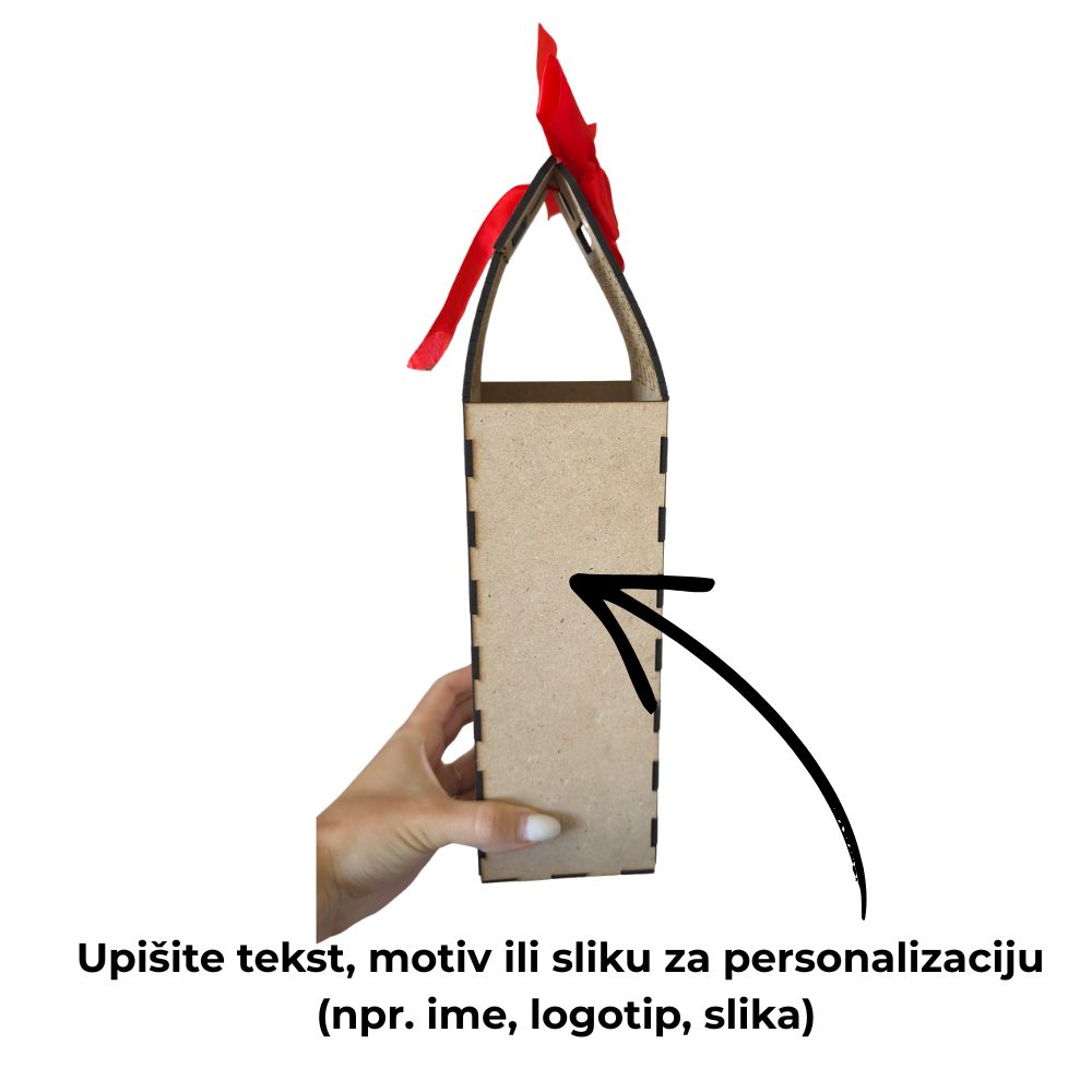 Ukrasna drvena kutija za vino – personalizirana graviranjem